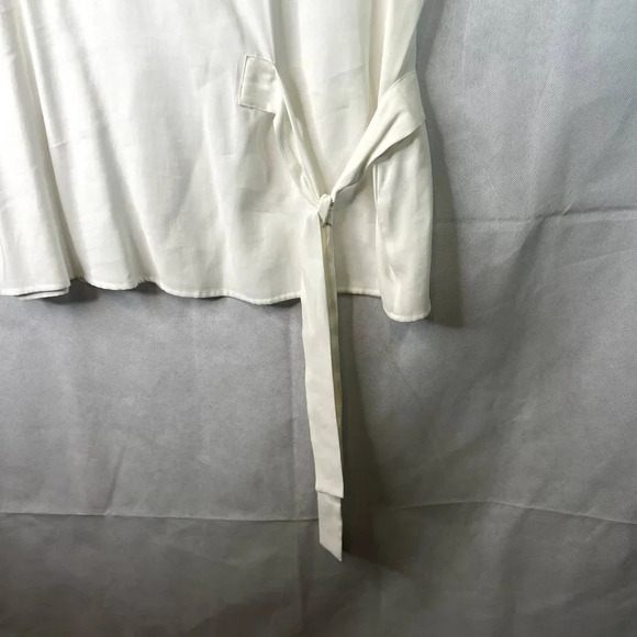 Alfani White Side Tie Sleeveless Layering Blouse Size XL - Picture 5 of 9